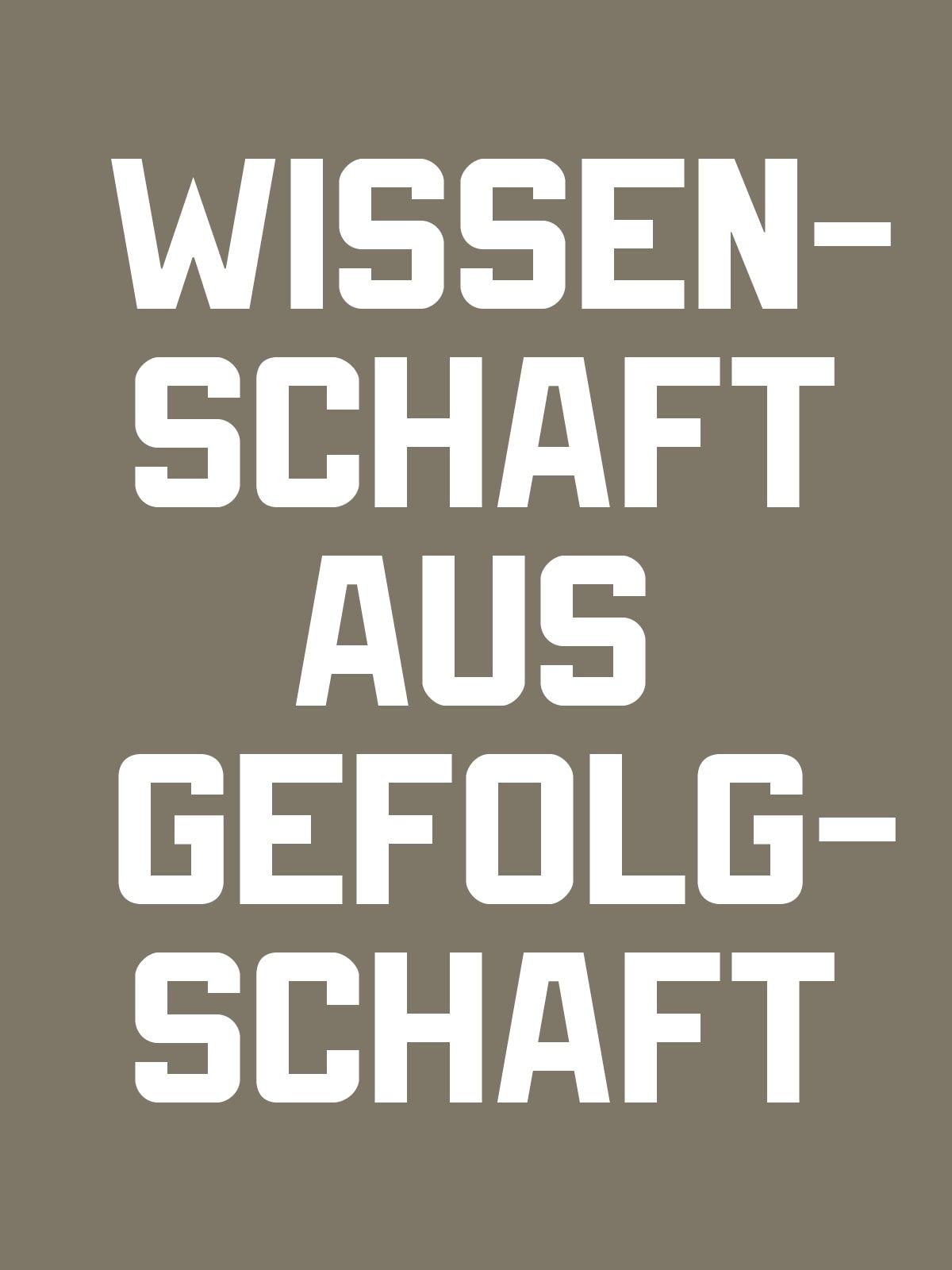 Wissenschaft aus Gefolgschaft Webkachel