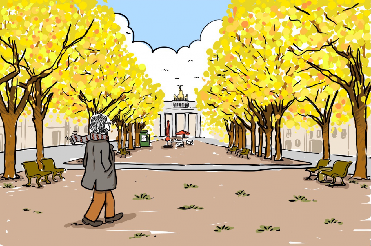 Can Dündar unter den Linden