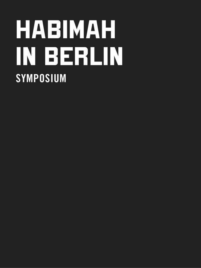 Habimah in Berlin – Symposium