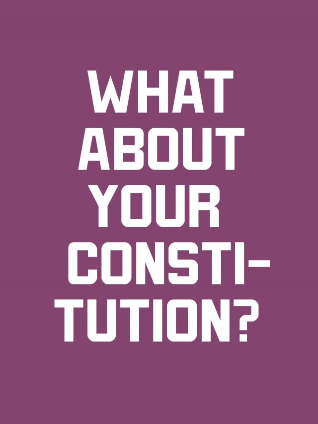 Typokachel: What About you Constitution?